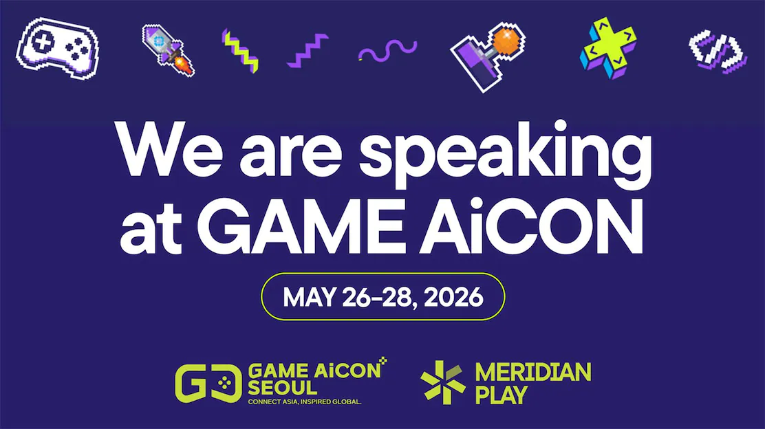 We are speaking at GAME AiCON 2026 in Seoul